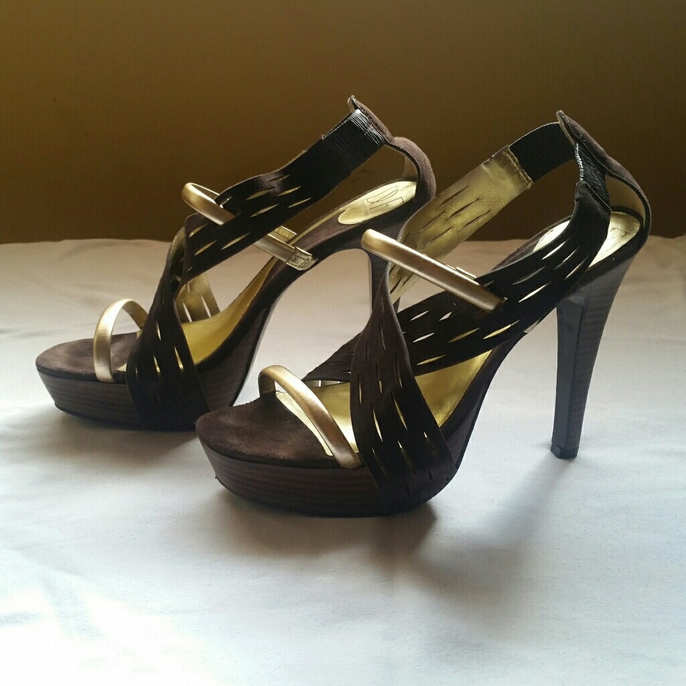 Diane Von Furstenberg strappy heels